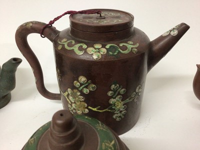 Lot 35 - Group of six 19th/20th century Chinese terracotta tea pots