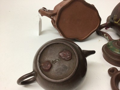 Lot 35 - Group of six 19th/20th century Chinese terracotta tea pots