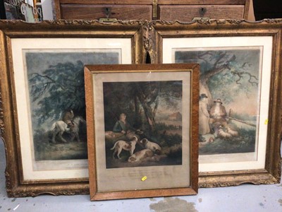 Lot 389 - Three framed prints after George Morland