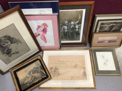 Lot 282 - Group of decorative pictures and prints