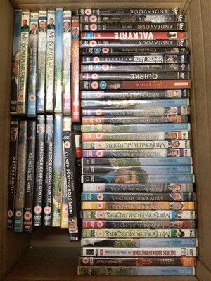 Lot 313 - Three boxes of DVDs, mainly war and railway related