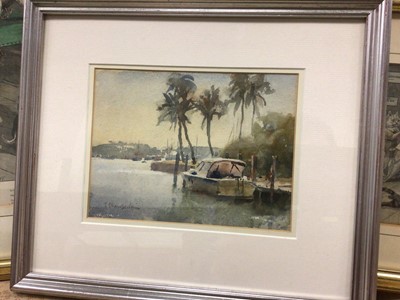 Lot 271 - Trevor Chamberlain (b. 1933) watercolour - Naples, Florida