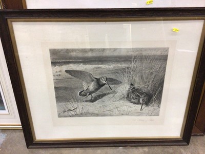 Lot 273 - Archibald Thorburn (1860-1935) signed sepia print together with another unsigned