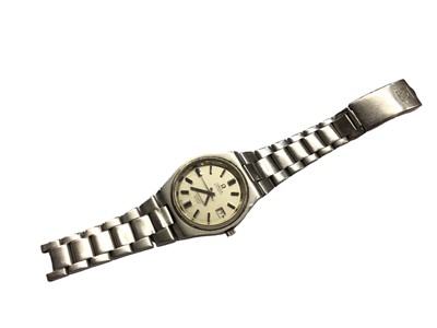 Lot 1050 - Omega Automatic Seamaster Cosmic 2000 stainless steel wristwatch in box