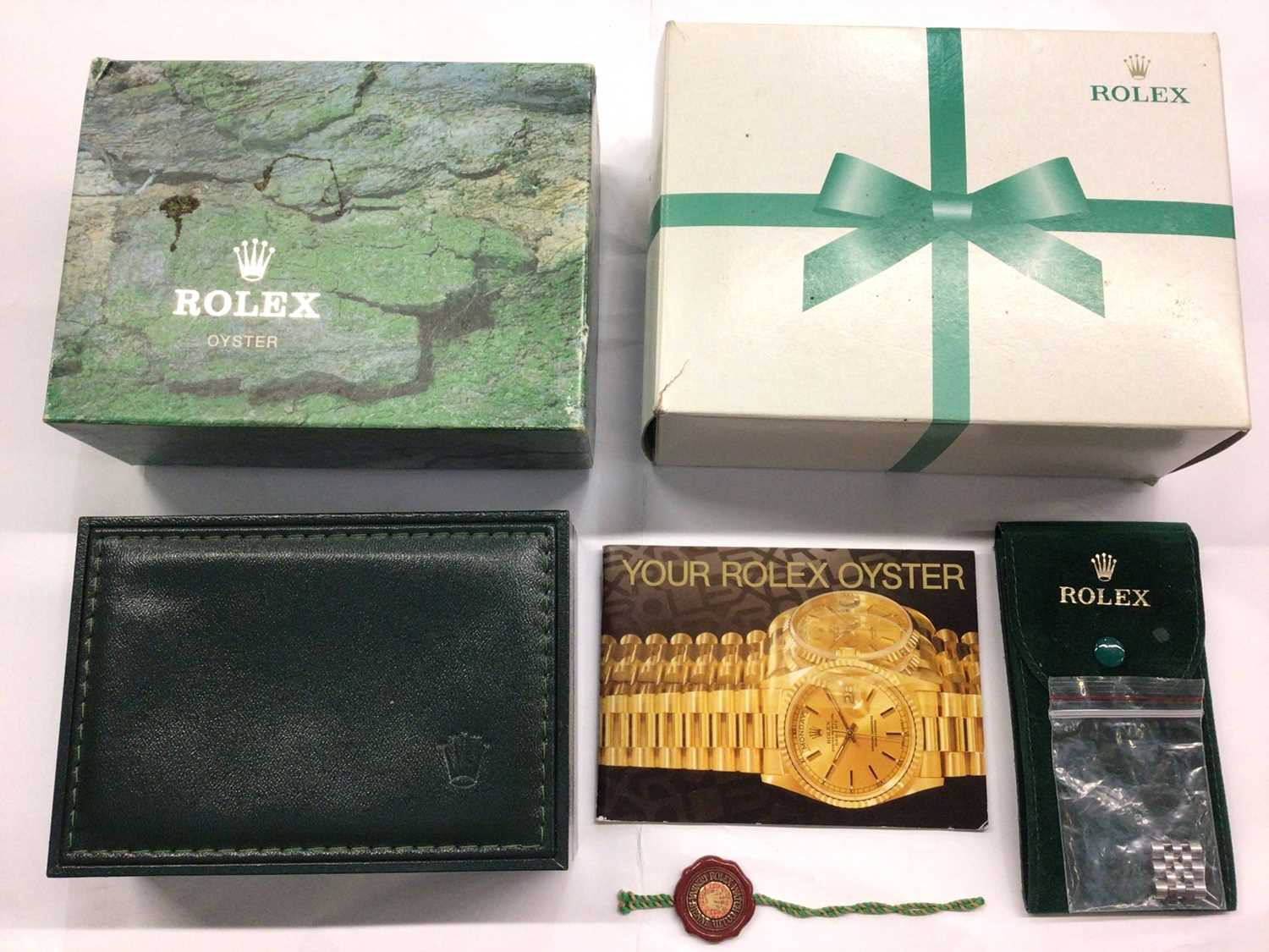 Lot 1052 Rolex empty watch box with outer cardboard