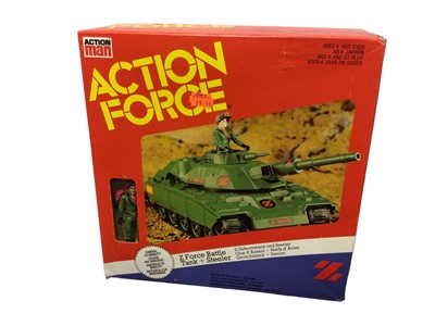 Lot 88 - Palitoy Action Man Action Force Z Force Battle Tank & Steeler, boxed with original internal packaging (1)