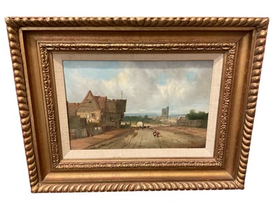 Lot 388 - Charles Vickers oil on canvas, Rural landscape