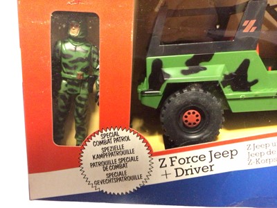 Lot 91 - Palitoy Action Man Action Force Z Force Jeep & Driver, boxed with original internal packaging (1)