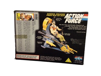 Lot 98 - Hasbro Action Force Zanzibar, Dreadnok Pirate with Air Skiff & Action Force Skimobile Polar Battle bear, both boxed, plus others (4)