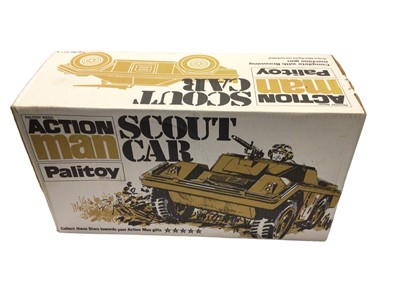 Lot 111 - Palitoy Action Man Scout Car complete with Browning machine gun, boxed No.34719 (1)