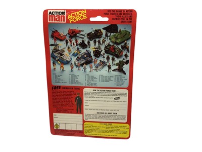 Lot 85 - Palitoy Action Man Action Force S.A.S. Squad Leader, Commando & Frogman, all on card with blister pack (3)