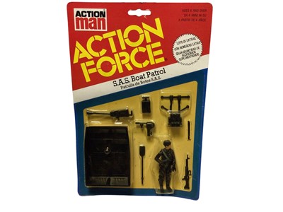 Lot 75 - Action Man Action Force S.A.S. boat Patrol, on card with blister pack (1)