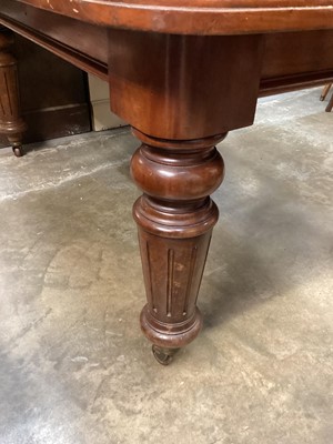 Lot 1278 - Edwardian extending dining table