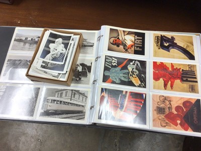 Lot 167 - Album of vintage postcards and photographs of models