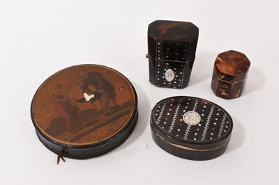 Lot 820 - Four Georgian and later boxes