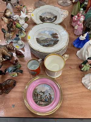 Lot 427 - Group of Prattware including plates, dishes and two mugs