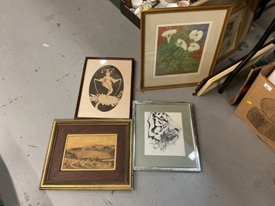 Lot 408 - Group of pictures and prints