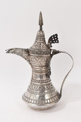 Lot 815 - Early 20th century Turkish / Islamic Dallah Coffee pot, 28.5cm in height