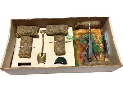 Lot 116 - Palitoy Action Man Machine Gun Emplacement (ammo boxes missing), boxed (crumpled & stars removed) (1)