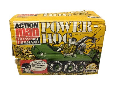 Lot 115 - Palitoy Action Man Transport Command Power-Hog Recovery & Service Vehicle with winch (pick & shovel missing), boxed (poor condition) (1)