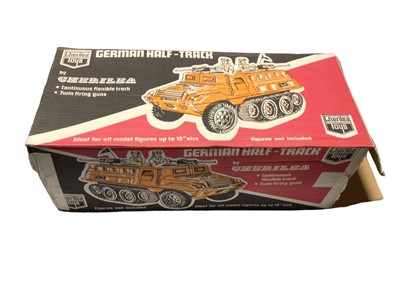 Lot 117 - Cherilea German Half-track, with twin machine guns & accessories, boxed (taped ends) (1)