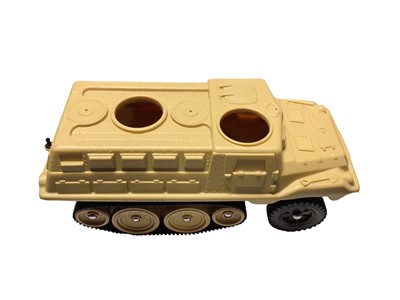 Lot 117 - Cherilea German Half-track, with twin machine guns & accessories, boxed (taped ends) (1)