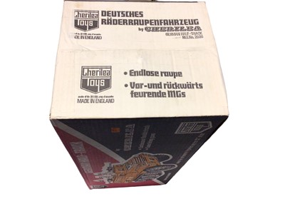 Lot 117 - Cherilea German Half-track, with twin machine guns & accessories, boxed (taped ends) (1)