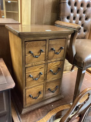 Lot 1259 - Modern nest of six drawers 62 x 42 x 34cm