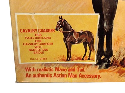 Lot 64 - Palitoy Action Man Cavalary Charger with saddle & bridle, plus paperwork, boxed with original internal packaging No.34452 (1)