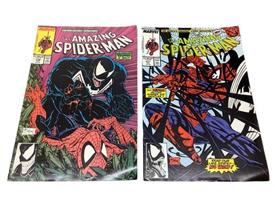 Lot 14 - Marvel Comics The Amazing Spider-Man #316 (1989) (American Price Variant) Thrid appearacne of Vemon and first full cover  of Vemon together with The Amazing Spider-Man #317 (1989) (American Variant...