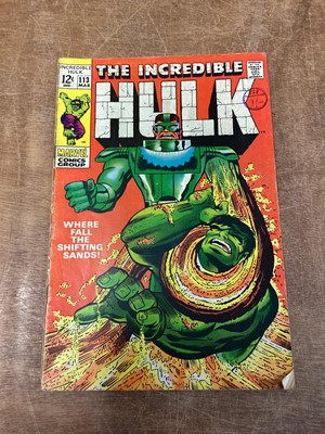 Lot 45 - Marvel Comics The Incredible Hulk, Mostly 1970's (English and American price variants). To include #115 - cover art by Herb Trimpe, #116 - classic Hulk and Sub-Mariner battle, #122 - Hulk battles F...