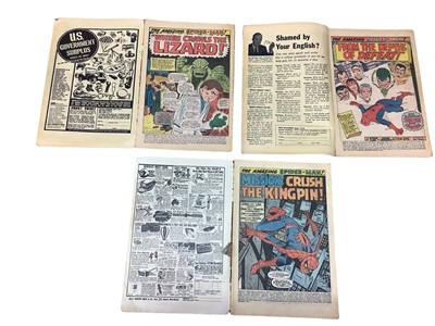 Lot 30 - Marvel Comics The Amazing Spider-Man, 1960's (English and American price variants). To include #44 - second apperance of Curt Connors as the Lizard, #62 - Medusa cover, #67 - first apperance of Ran...