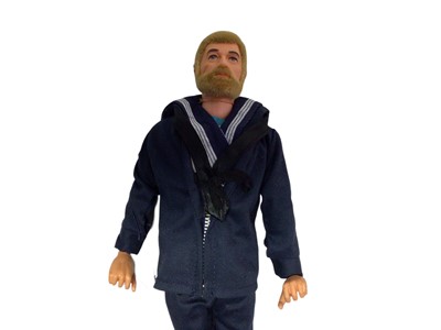 Lot 5 - Palitoy Action Man Sailor with flock hair & beard and gripping hands, boxed No.34054 (1)