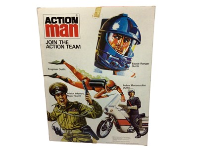 Lot 24 - Palitoy Action Man (1980's) Luftwaffe Pilot & British Infantryman Outfit, boxed (2)