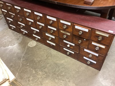 Lot 1262 - Victorian Apocathy cabinet with 34 drawers