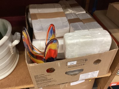 Lot 676 - Collection of Bradford Exchange collectors plates, together with an art glass vase