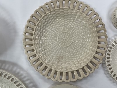 Lot 68 - Wedgwood creamware oval basket and stand and other creamware