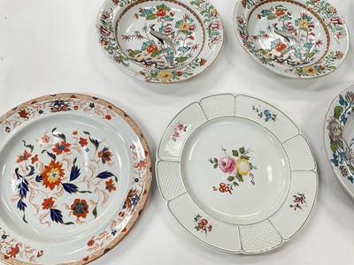 Lot 90 - Pair of Wedgwood Stone China deep plates, and other plates