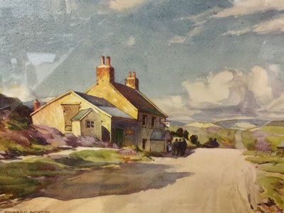 Lot 257 - Edward Mossforth Neatby (1888-1949) watercolour - Landscape with country road, signed