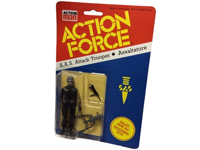 Lot 96 - Palitoy Action Man Action Force S.A.S.Attack Trooper, on punched card with blister pack (1)