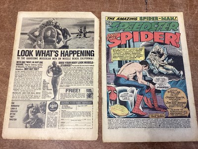 Lot 44 - Marvel Comics The Amazing Spider-Man, mostly 1970's and some 60's (English and American price variants). To include #73 - first apperance of Silvermane, #75 - iconic cover art by John Romita Sr, #8...