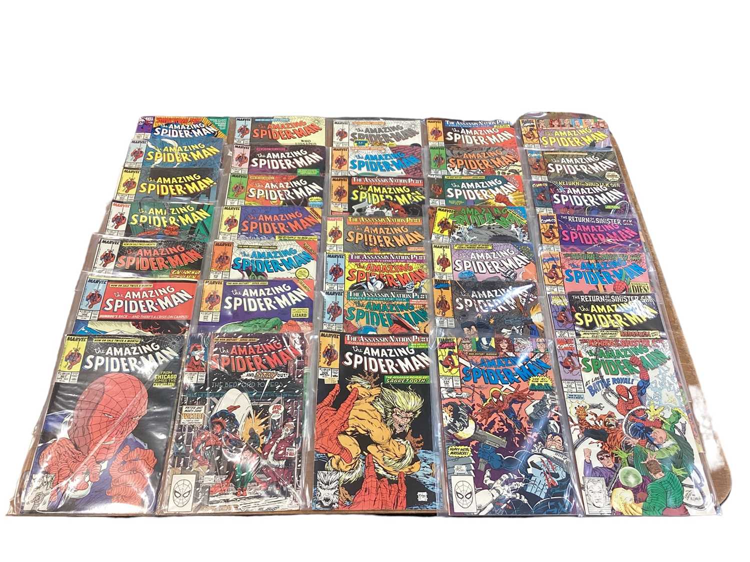 Lot 56 - Marvel Comics The Amazing Spider-Man, mostly 1990's and some 80's (American price variants). To include #365 - 30th anniversary hologram cover, #375 - Gold holofoil cover and many others. Approxima...