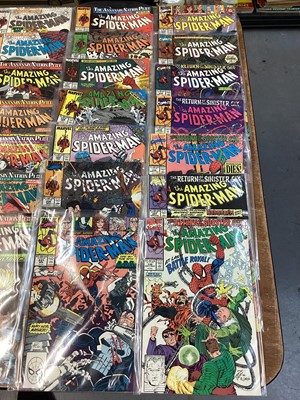 Lot 56 - Marvel Comics The Amazing Spider-Man, mostly 1990's and some 80's (American price variants). To include #365 - 30th anniversary hologram cover, #375 - Gold holofoil cover and many others. Approxima...