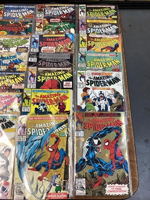 Lot 56 - Marvel Comics The Amazing Spider-Man, mostly 1990's and some 80's (American price variants). To include #365 - 30th anniversary hologram cover, #375 - Gold holofoil cover and many others. Approxima...