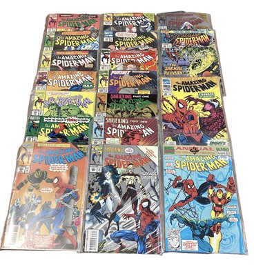 Lot 56 - Marvel Comics The Amazing Spider-Man, mostly 1990's and some 80's (American price variants). To include #365 - 30th anniversary hologram cover, #375 - Gold holofoil cover and many others. Approxima...