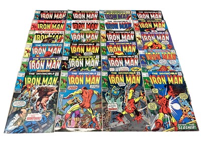 Lot 40 - Marvel Comics The Invincible Iron Man, 1960's and some 1970's (English price variants). To include #12 - first appearance of the Controller, #27 - first apperance of Fireband and many other. To inc...