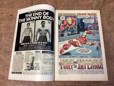 Lot 41 - Marvel Comics The Invincible Iron Man, 1970's (English price variants). To include #48, 49, #50, #58, #59 and others. Approximately 15 comics.