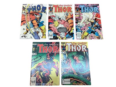 Lot 28 - Marvel Comics The Mighty Thor #337-341 (1983/84) (American Price Variant) First and second appearance Beta Ray Bill, first appearance of Lorelai the sister of enchantress. First appearance and orig...