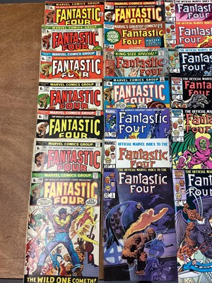 Lot 48 - Marvel Comics Fantastic Four 1970's (English price variants). To include #94 - first apperance of Agatha Harkness, first apperance of Ebony, first mention of the name Franklin Richards, #100 - mile...