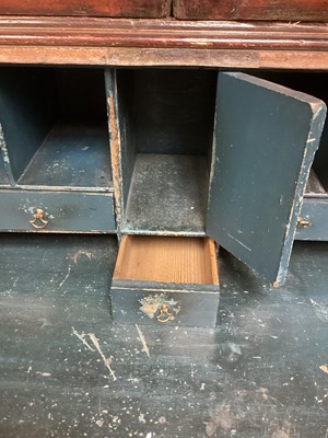 Lot 1335 - Mid 18th century bureau bookcase
